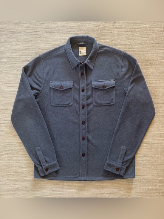 Vuori Other - Vuori Aspen grey fleece button down long sleeve warm shirt jacket men’s size L
